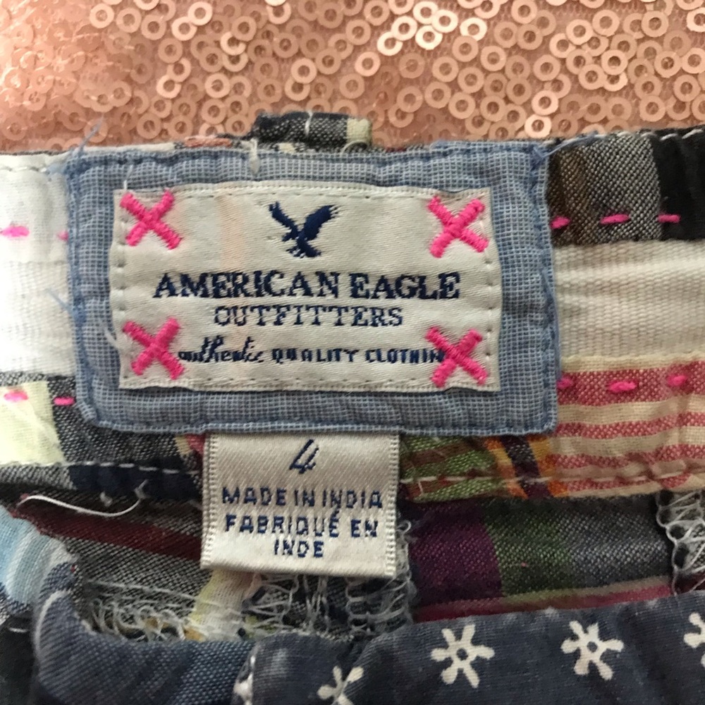 American Eagle Patchwork Short Shorts - image 2